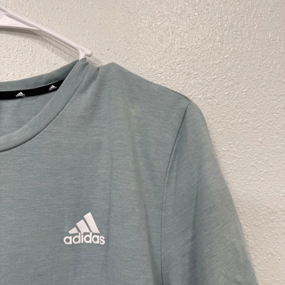 Adidas Aeroready Primegreen Mens Medium Sage Green Heather Training T-Shirt